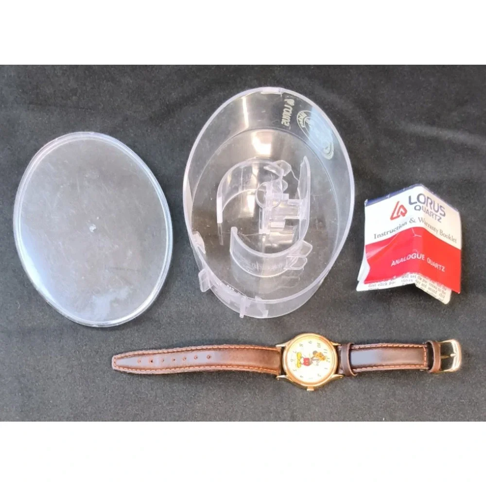 Lorus Vintage Women's Mickey Mouse Watch Original Box & Manual-Used #W5508